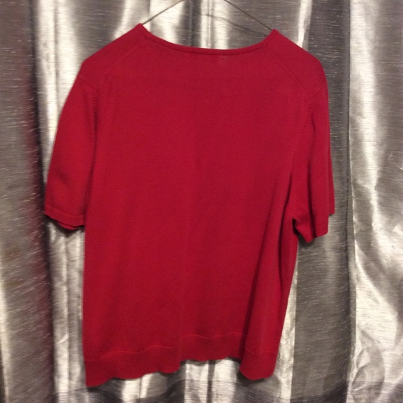 Lands’ End Top Short Sleeves Crew Neck. - Picture 2 of 3